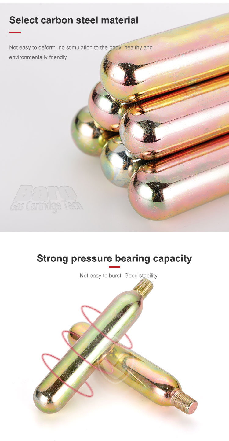 33g CO2 Thread Cartridges Cylinders
