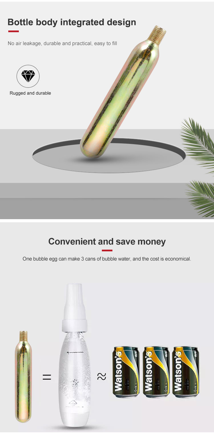 33g CO2 Thread Cylinders For Beauty