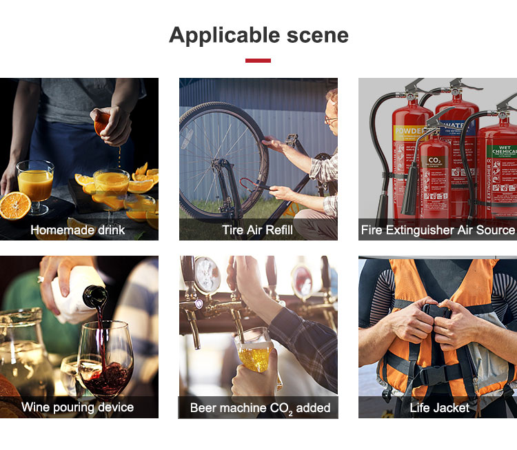 45g CO2 Cartridges Cylinders For Inflatable Life Jacket